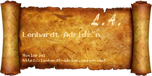 Lenhardt Adrián névjegykártya